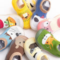 Rutschfeste Babyhausschuhe mit Tiermuster