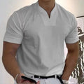 Kurzärmliges Sport-T-Shirt mit V-Ausschnitt
