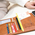 RFID-blockierendes Kartenetui aus Leder
