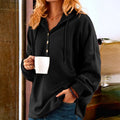 Kapuzenpullover mit Knöpfen