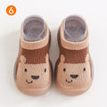 Rutschfeste Babyhausschuhe mit Tiermuster