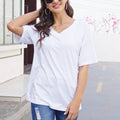 Damen-T-Shirt mit V-Ausschnitt