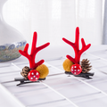 Weihnachts-Haarnadeln aus neuem Geweih-Plüsch