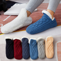 Neue Innenbereich-Socken-Hausschuhe aus Webstoff und Samt