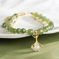 Vergoldetes Armband aus natürlicher Jade
