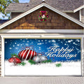 Schnee-Garagentor-Banner-Ornament