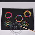 Magisches geometrisches Spirograph-Lineal-Set