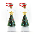 Weihnachtsbaum in einer Flasche