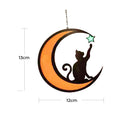 Mond-Schwarze-Katzen-Dekorationen