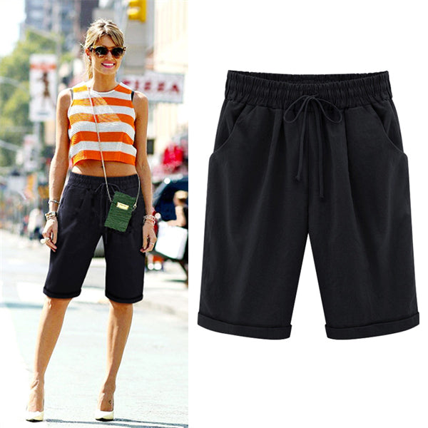 Lockere Damen-kurze Hose