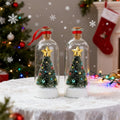 Weihnachtsbaum in einer Flasche