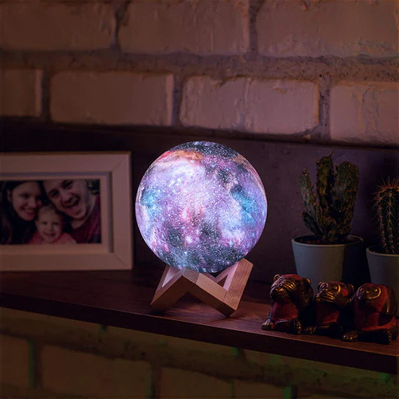 Galaxie-Mondlampe