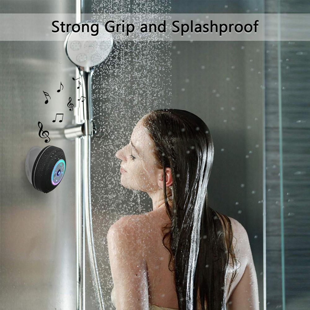 Wasserdichter Bluetooth-Lautsprecher mit LED-Leuchten Hauptbild