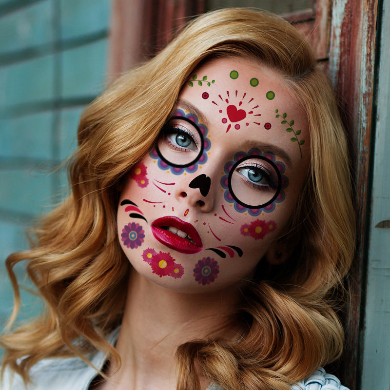 Halloween Wasserfester Tattoo Aufkleber-Gruseliges Halloween-Set Hauptbild