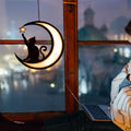 Mond-Schwarze-Katzen-Dekorationen