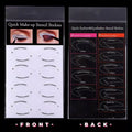 Schnelle Eyeliner-Lidschatten-Schablonen