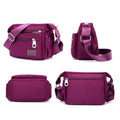 Damen-Umhängetasche aus mehrschichtigem Nylon