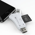 Tragbarer 4-in-1-Speicherkartenleser für Telefone