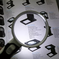 20-fache optische Handlupe mit Hintergrundbeleuchtung zum Lesen