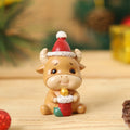 Handgefertigte Tier-Weihnachtsmann-Ornamente