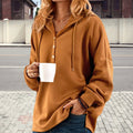 Kapuzenpullover mit Knöpfen