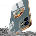 Überzogene Hülle mit Ring für iPhone
