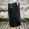 Herren-Freizeithose aus lockerem Leinen