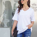Damen-T-Shirt mit V-Ausschnitt