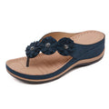 Leichte Blumen-Clip-Toe-Sandalen für Damen