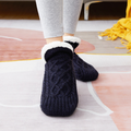 Neue Innenbereich-Socken-Hausschuhe aus Webstoff und Samt