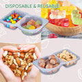 Snackbehälter mit Doppelfach und Deckel