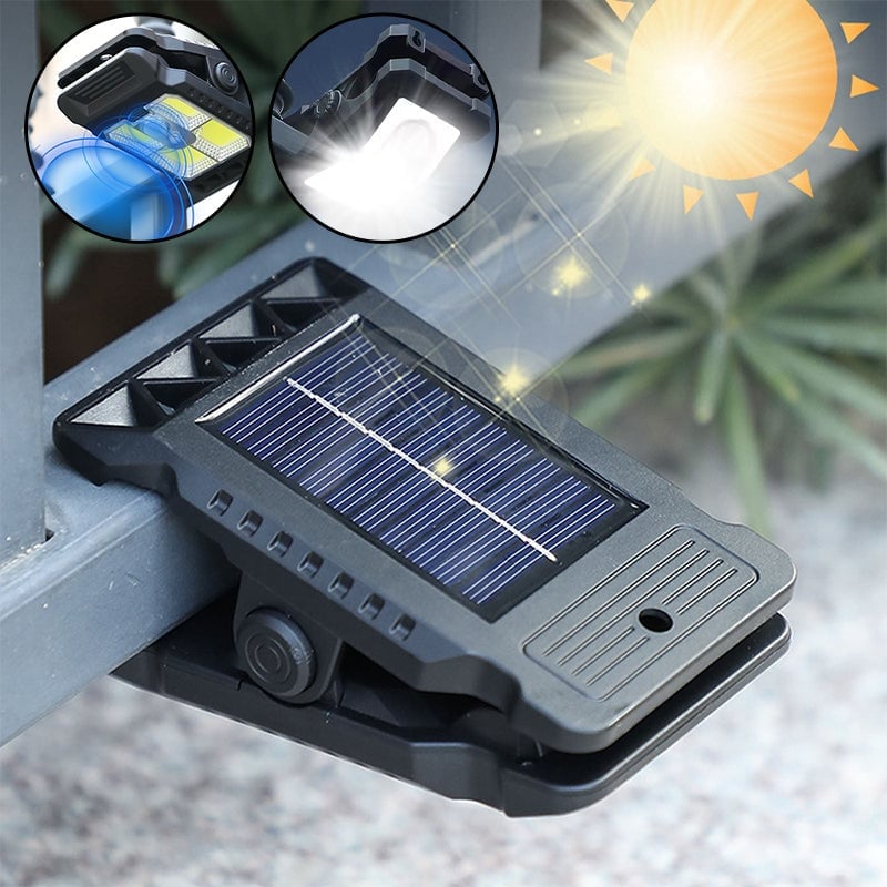 USB- und solarbetriebene Clip-Leuchten mit Bewegungssensor Hauptbild
