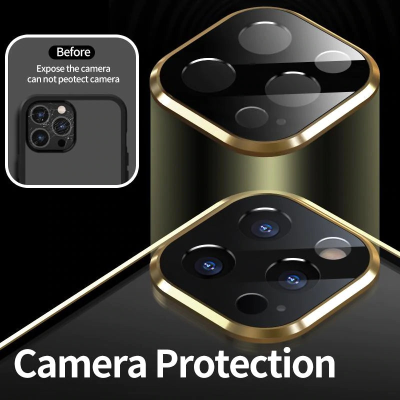 Magnetisches gehärtetes Glas. Doppelseitig geeignet für iPhone Hauptbild