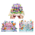 3D-Muttertags-Popup-Karte mit Schmetterlingen