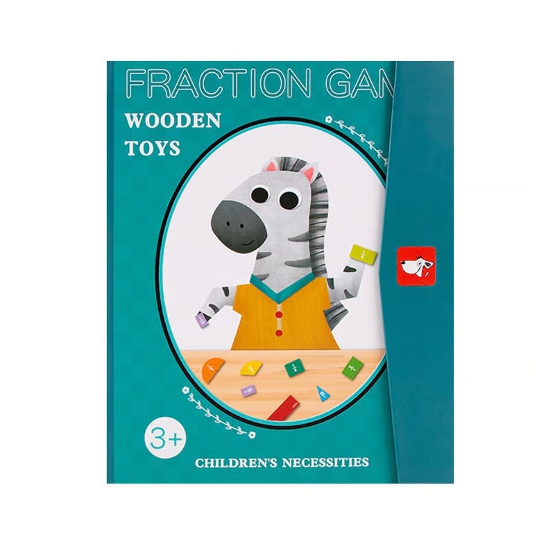 Montessori Magnetisches Buch-Bruchteil-Puzzle für Kinder