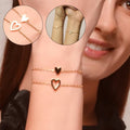 Verstellbare Love-Friendship-Armbänder im Zweier-Pack