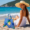 Sonnenliegen-Handtuch mit Taschen, Aufbewahrung in einer Tasche