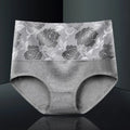 Blumen-Slip mit hohem Bund aus Baumwolle mit Print