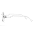 Cat-Eye-Brille mit weißen Diamanten für Damen