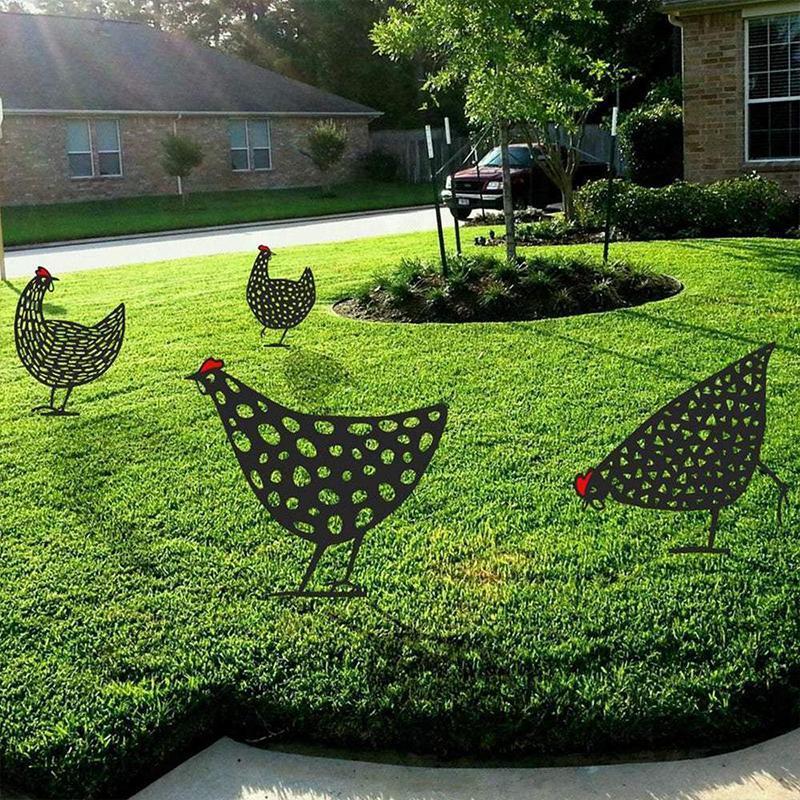 Simuliertes Hühnerornament für den Garten Hauptbild