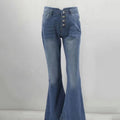 Vintage-Jeans mit hoher Taille und ausgestelltem Bein aus den 70er Jahren