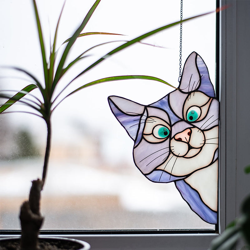 Tieraufkleber aus Glas Zweitbild