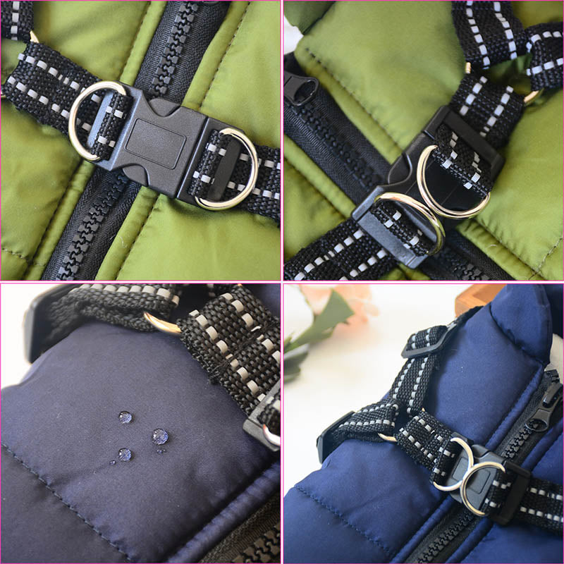 Wasserdichte Winterjacke mit integriertem Gurt Zweitbild