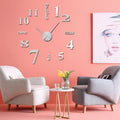 Moderne DIY-Wanduhr ohne Stanzen