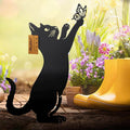 Katzendekoration aus Metall