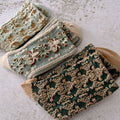 Damen-Baumwollsocken mit Blumenmuster