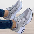 Damen-Schnürschuhe aus Netz