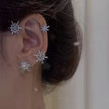 Diamant- und Zirkonia-Ohrringe ohne Löcher
