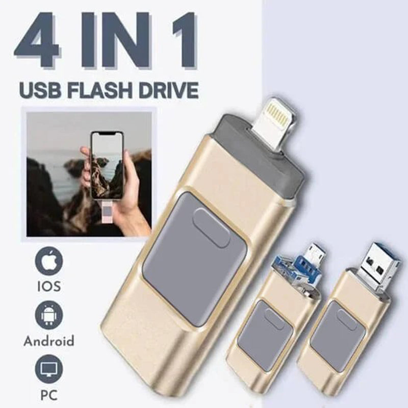 4-in-1-Hochgeschwindigkeits-USB-Flash-Laufwerk für mehrere Geräte Zweitbild