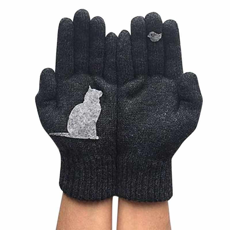 Baumwollhandschuhe mit Katzenfächern Zweitbild